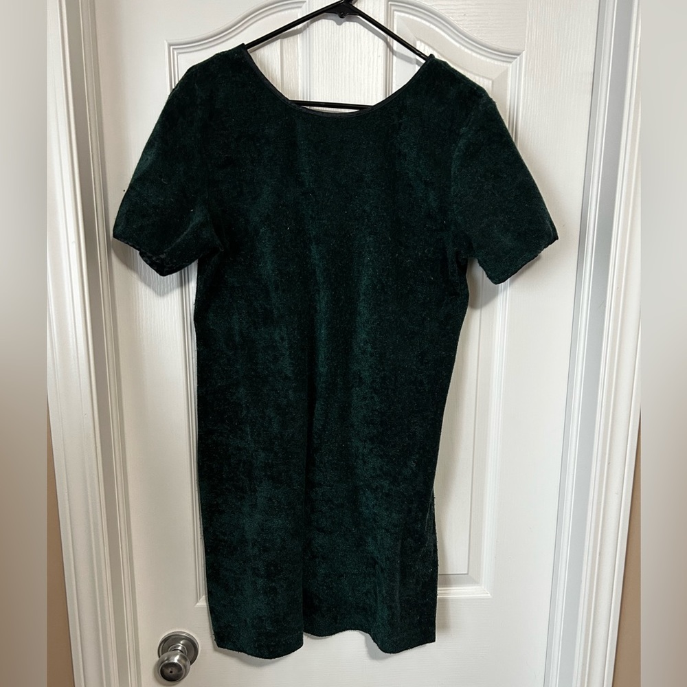 Vintage Nina Piccalino dress, dark green, US 8